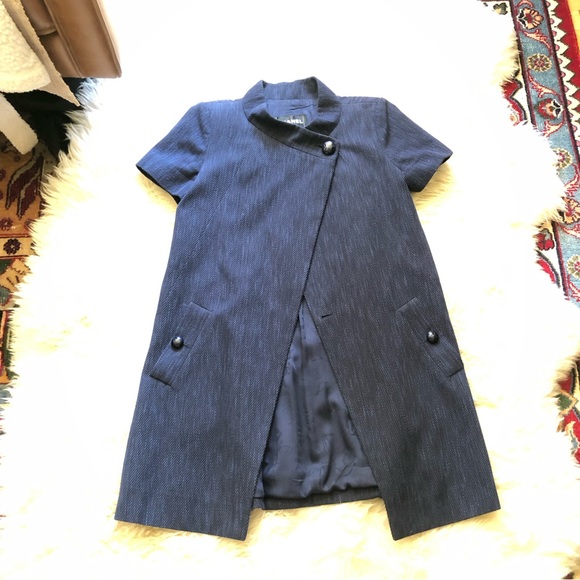 Chanel 2015 short sleeve navy cotton jacket 38 - Picture 9 of 14